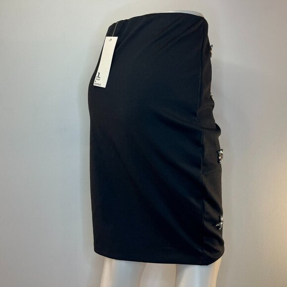 JULES & LEOPOLD Women's Black Embellished Knit Skirt - Size Small - NWT - Picture 4 of 4